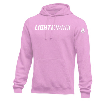 pink fleece hoodie