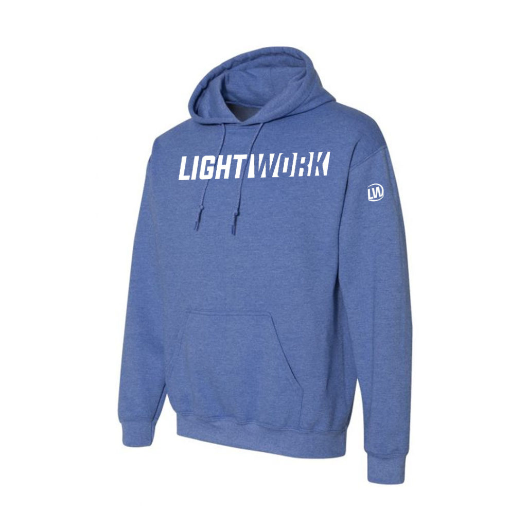 Heather Royal Blue Fleece Hoodie – LIGHTWORK